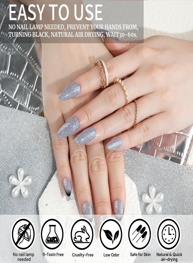 EODCI Gray Dip Powder, 1 Oz/28g Nail Dipping Powder for DIY Manicure Salon at Home Easy to Use Dip for Women gift No Needed Nail Lamp Curing - Image 5